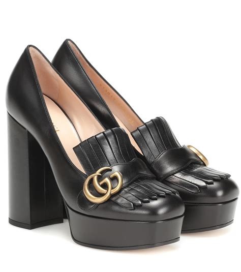 gucci marmont heels platform|Gucci 6 inch heels.